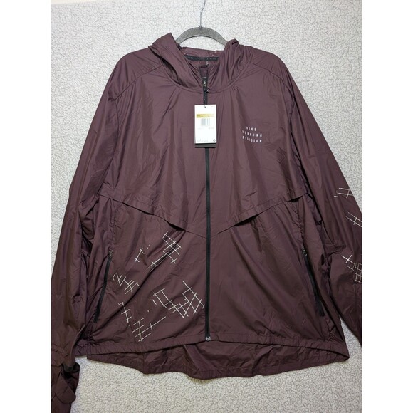 NWT Nike Storm Fit Run Division Maroon Jacket 4XL Tall